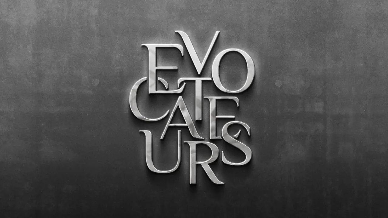 Evocateurs logo design and brand identity by Myct Boon, brand designer in Singapore